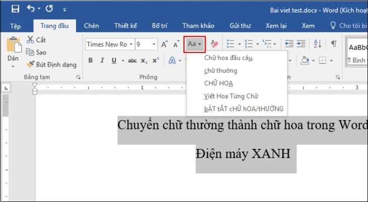 Bạn phủ khói toàn bộ chữ mình muốn thay đổi